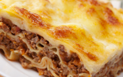 Beef lasagne