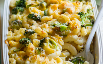 Macaroni cheese with Broccoli