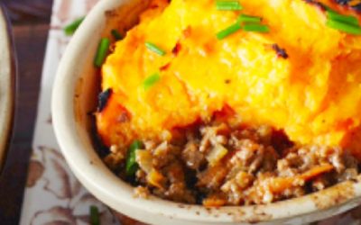 Shepherd’s Pie with sweet potato mash